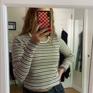 Brandy Melville Striped Long Sleeve Shirt